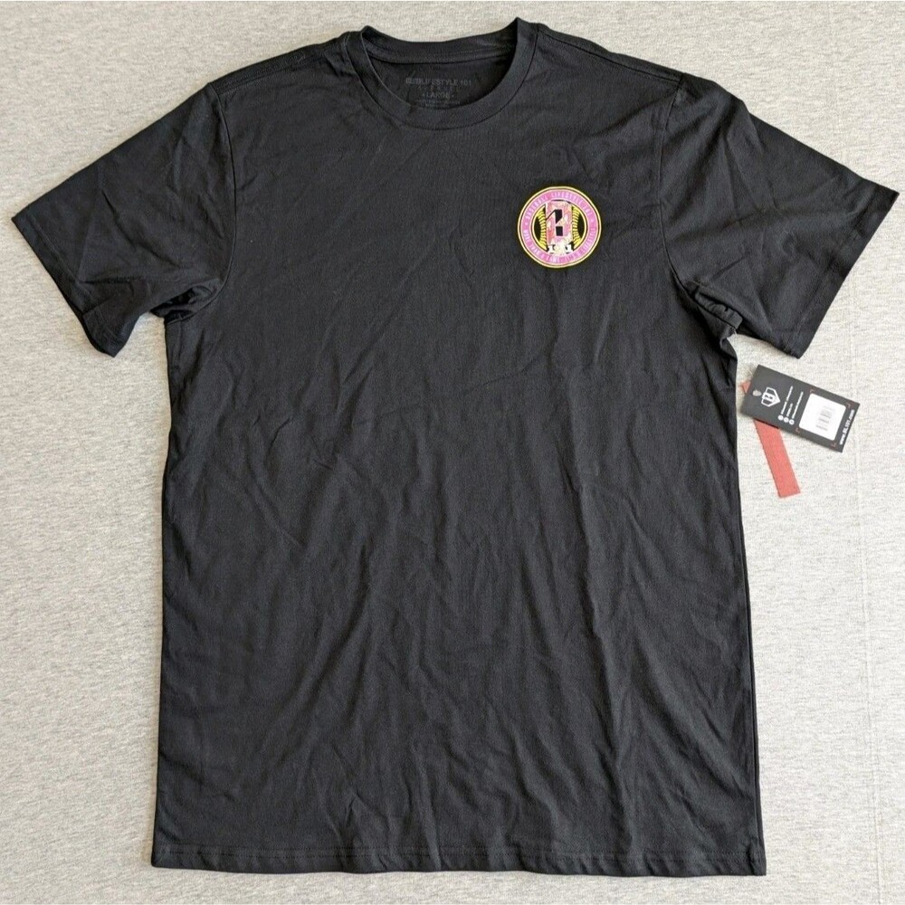 NWT Baseball Lifestyle 101 Banana Tee Mens / L Black Graphic T-Shirt (MSRP $29)